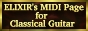 ELIXIR's MIDI Page for Classical Guitar̃S
